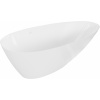 Mexen Milano voľne stojaca vaňa zo konglomerátu 170 x 86 cm, biela lesk - 57301708510