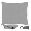 Gardlov Tieniaca plachta 4x3m, sivá, polyester + nerezová oceľ, hustota 120g/m2 Iso Trade
