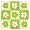 Pěnové BABY puzzle Zelené kytičky B (29,5x29,5)