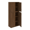 Hobis Policová skriňa Strong, 80x192x40 cm, orech/orech