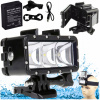 LED lampa pre športovú kameru, čierna