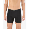 GINA pánské boxerky delší nohavička, šité, s potiskem Eco Bamboo 74163P - černá olivová - 54/56