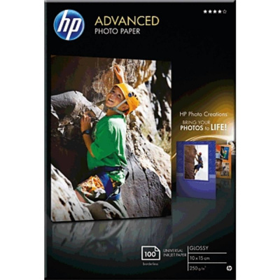 HP Advanced Photo Paper Q8692A fotografický papier 10 x 15 cm 250 g/m² 100 listov lesklý; Q8692A