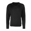 Premier Workwear Pánsky pletený sveter PR694 Black M