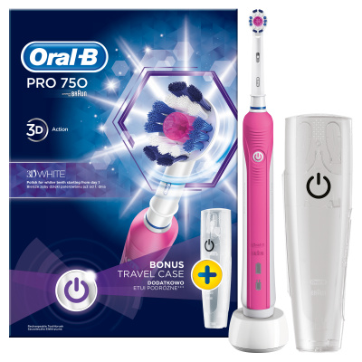 Oral B Pro 750 D16.513.UX 3D White zubná kefka