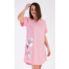 Vienetta Dámska nočná košeľa s krátkym rukávom Nicol: světle lososová 4XL