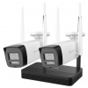 HiLook Powered by HIKVISION/ WiFi Bullet KIT IKS-2044BH-PH/W/ 4Mpx/ 2x kamery IPC-B140HA-LDF/W/ 1x NVR-DS-7104NI-S1/W
