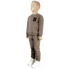 Teplaková súprava - Detské dráhy práve teraz béžová, čierna značka 122 (Boy's Sut Set Beige R 122/128)
