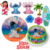 DIGITÁLNA TLAČ Jedlý obrázok na tortu STICH STITCH STICZ LILO + POSTAVY TEXT 13