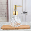 Dávkovač mydla - Zlatá 125 ml / 270 ml sklenená ručná tlaková dóza (Dávkovač mydla - Zlatá 125 ml / 270 ml sklenená ručná tlaková dóza)