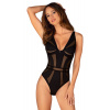 Body Obsessive Chic Amoria teddy - výpredaj Farba: Čierna, Veľkosť: XL/XXL
