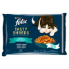Felix Tasty Shreds lahodný výber z rýb v šťave - s lososom a tuniakom 12 x (4 x 80 g)