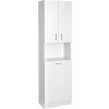 Aqualine Simplex Eco vysoká skrinka s košom 50 x 180 x 30 cm