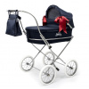 Bebelux kočík pre bábiky Romantic navy Veľkosť kočíku: 78 cm - pre deti od 5-8 rokov
