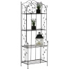 Design-Shop Kovový regál Aria čierna