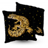 Vankúš - Cushion Velor Gecko Leopard 5Made 50x50 cm (Cushion Velor Gecko Leopard 5Made 50x50 cm)