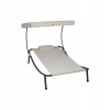 Záhradné lehátko - Single Garden Deckchair s béžovou strechou (Single Garden Deckchair s béžovou strechou)