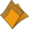 Servítky 24x24cm 2-vrstvové 4f 250ks oranžové