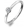 Hot Diamonds Luxusný strieborný prsteň s topazom a diamantom Willow DR206