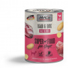 Mac's Dog konzerva teľacia a kačica Hmotnosť: 400g