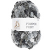 Rico design háčkovacia bambulková priadza POMPON Print sivý mix - 1 ks
