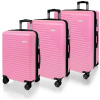 AVANCEA Sada cestovných kufrov DE2936 Light pink SML 39l, 69l, 102l