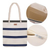 Pruhovaná plážová/pikniková taška 18l Trizand 27597 modro-biela