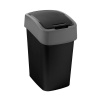 Kôš Curver® PACIFIC FLIP BIN 45 lit., 37.6x29.4x65.3 cm, čierno/šedý, na odpad