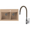 Set Alveus (dřez Atrox 50 Beige 55 + baterie Mintas Béžová/Chrom) SETA25074