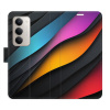 Flip pouzdro iSaprio - Xiaomi Redmi 15 - Color Waves s kapsičkami na karty (Flipové knížkové pouzdro, obal, kryt iSaprio s přihrádkami na karty a motivem)
