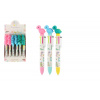 Teddies Ceruzka/pero dinosaurus 6 farieb 17 cm plast 4 farby