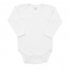Luxusné bavlnené body dlhý rukáv New Baby - biele 50
