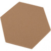Akustický panel šesťuholník hnedý 50x50 cm hrúbka 3cm hexagon