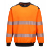 PORTWEST HI-VIS PW379 / Reflexná mikina - HV oranžová/čierna XXL