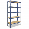 Meets-ecommerce UG Kovový regál 180x80x40, 4-6 políc Farba: Modrá, Počet polic: 5 políc