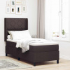 zahrada-XL box spring posteľ s matracom a LED, tmavo hnedá, 80x200 cm, textilná 3343535