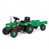 Detský traktor šliapací s vlečkou, zelený 83,5 x 39,5 x 43,5 cm (š xvxh), balenie 1 ks