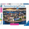 RAVENSBURGER Puzzle Škandinávia Štokholm, Švédsko 1000 dielikov