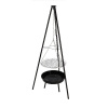 Ohniště na BBQ s trojnožkou, černá, v.157cm|Esschert Design