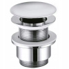 Zátka bez prepadu klik-klak, s okrúhlym sitkom Pronett strieborná