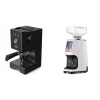 Gaggia Classic UP, black + Eureka Atom 60, white