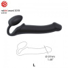 Strap-On-Me Semi-Realistic Bendable Strap-On Black L - Pripínací Penis