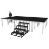 Power Dynamics Kompletné pódium 5x3m - výška 100cm vrátane schodov
