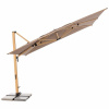 DOPPLER Slnečník záhradný ALU WOOD XL 4 × 3 m, 846, greige