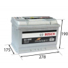Bosch autobatéria 77Ah, S5 12V 780A, 0 092 S50 080