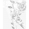 ZUTY Bodkovanie - VTÁČIK A MAĽOVANÉ KVETY Rámovanie: vypnuté plátno na rám, Rozmer: 80x100 cm