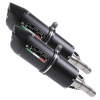 GPR Dvojitá koncovka výfuku Slip - on GPR FURORE T.65.FUNE Matte Black including removable db killers and link pipes