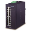 PLANET Technology PLANET Priemyselný Switch 16x1Gb, dual 12-48VDC / 24VAC, -40 ~ + 75 ° C, fanless