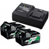HiKOKI UC18YSL3WEZ Sada aku.+nabijačka (2x BSL36A18 18V/36V (5,0/2,5+UC18YSL3)