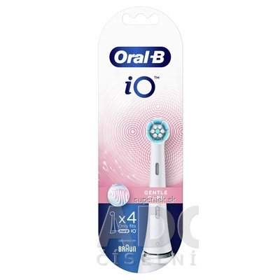 Oral-B iO GENTLE CARE White čistiace náhradné hlavice 1x4 ks, 4210201343684